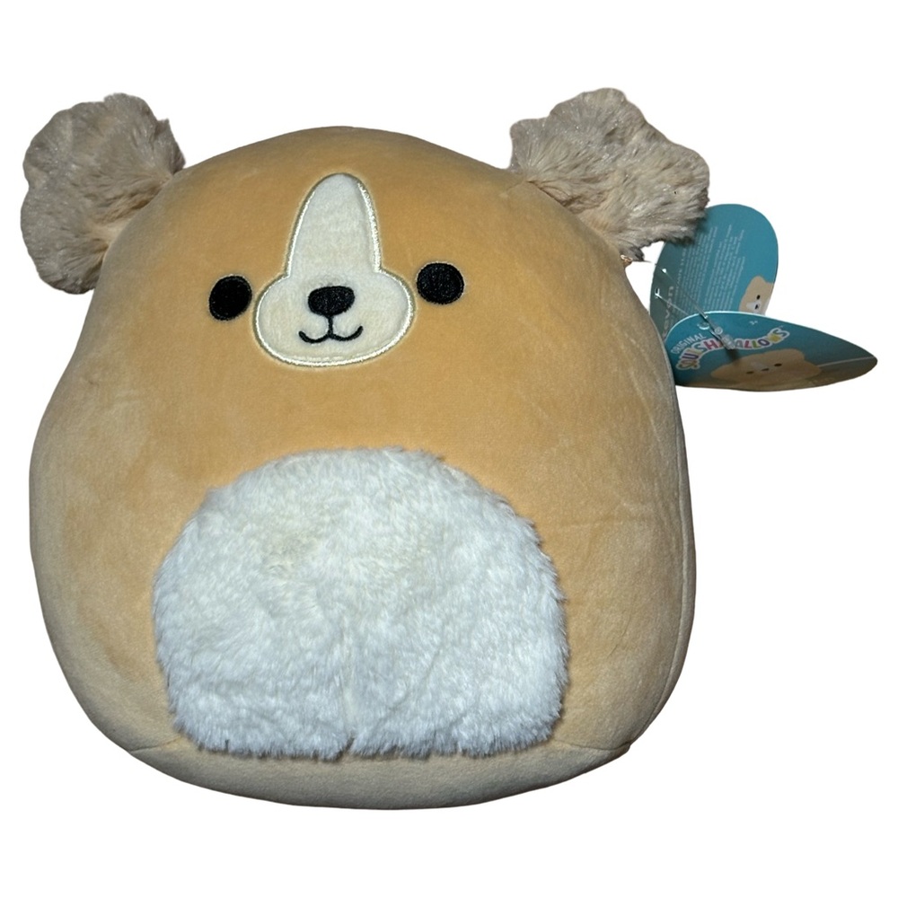 RARE Squishmallow 8" Stevon the Dog Canadian Exclusive Fuzzy Belly NWT